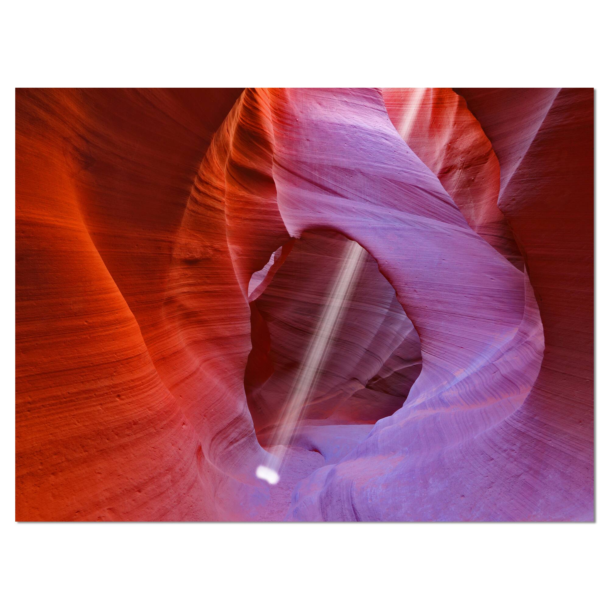 Designart - Red Orange Antelope Canyon